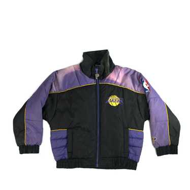 90s Los Angeles Lakers Pro Player by Daniel Young vintage NBA zip