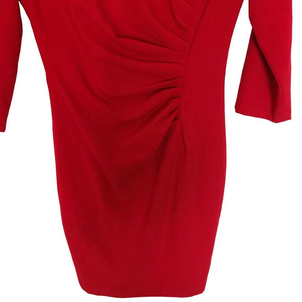 Calvin Klein Calvin Klein Womens 2 Red 3/4 Sleeve… - image 3