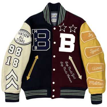 Supremebeing Varsity Jacket With Embroidered Back Print – Vision