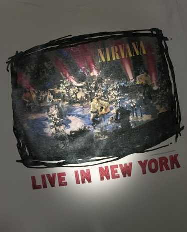 Band Tees × Giant × Nirvana Vintage 90s NIRVANA L… - image 1