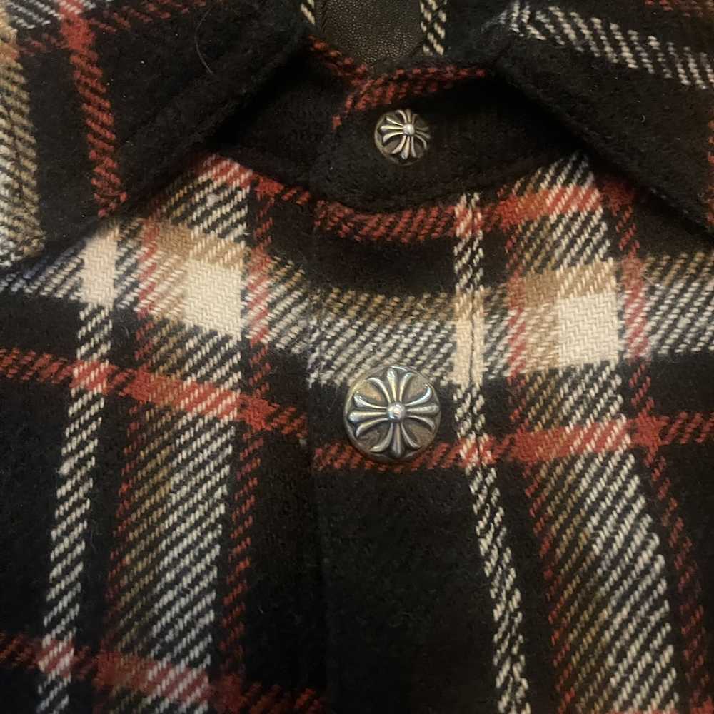 Chrome Hearts Chrome Hearts Dog Work Plaid button… - image 3