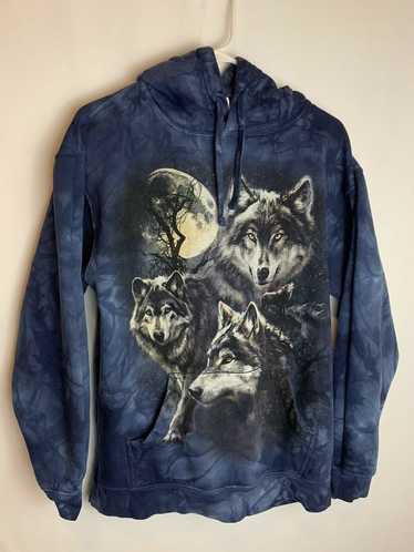 The Mountain The Mountain Tie Dye Wolf Wolves Hood