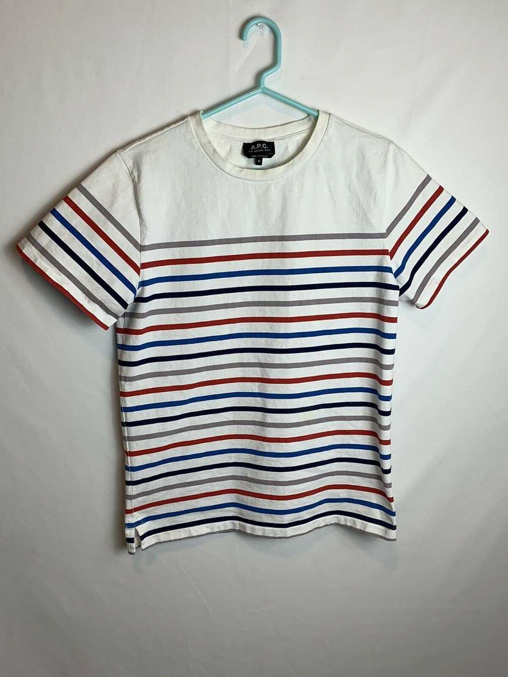 A.P.C. APC Rue Madam Paris Multi Colored Striped … - image 1