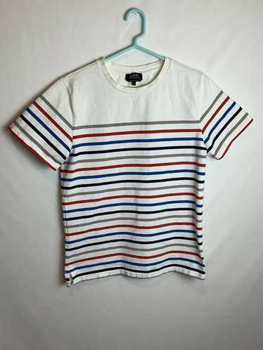 A.P.C. APC Rue Madam Paris Multi Colored Striped … - image 1