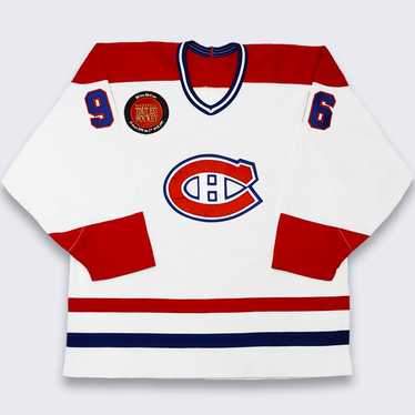 Antigua Montreal Canadiens Black Flier Bunker Long Sleeve Crew Sweatshirt, Black, 86% Cotton / 11% Polyester / 3% SPANDEX, Size L, Rally House