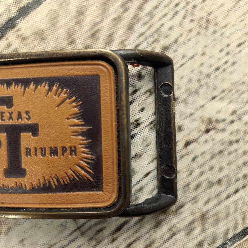 Other Texas Triumph Belt Buckle Vintage Western R… - image 2