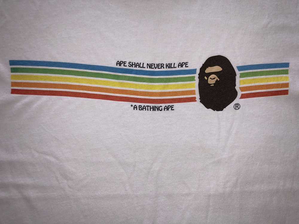 Bape Og Vintage 90s A Bathing Ape Rainbow Tshirts - image 2