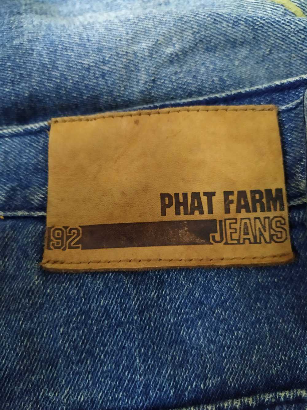 Phat Farm × Vintage 90s PHAT FARM BAGGY DENIM PAI… - image 10