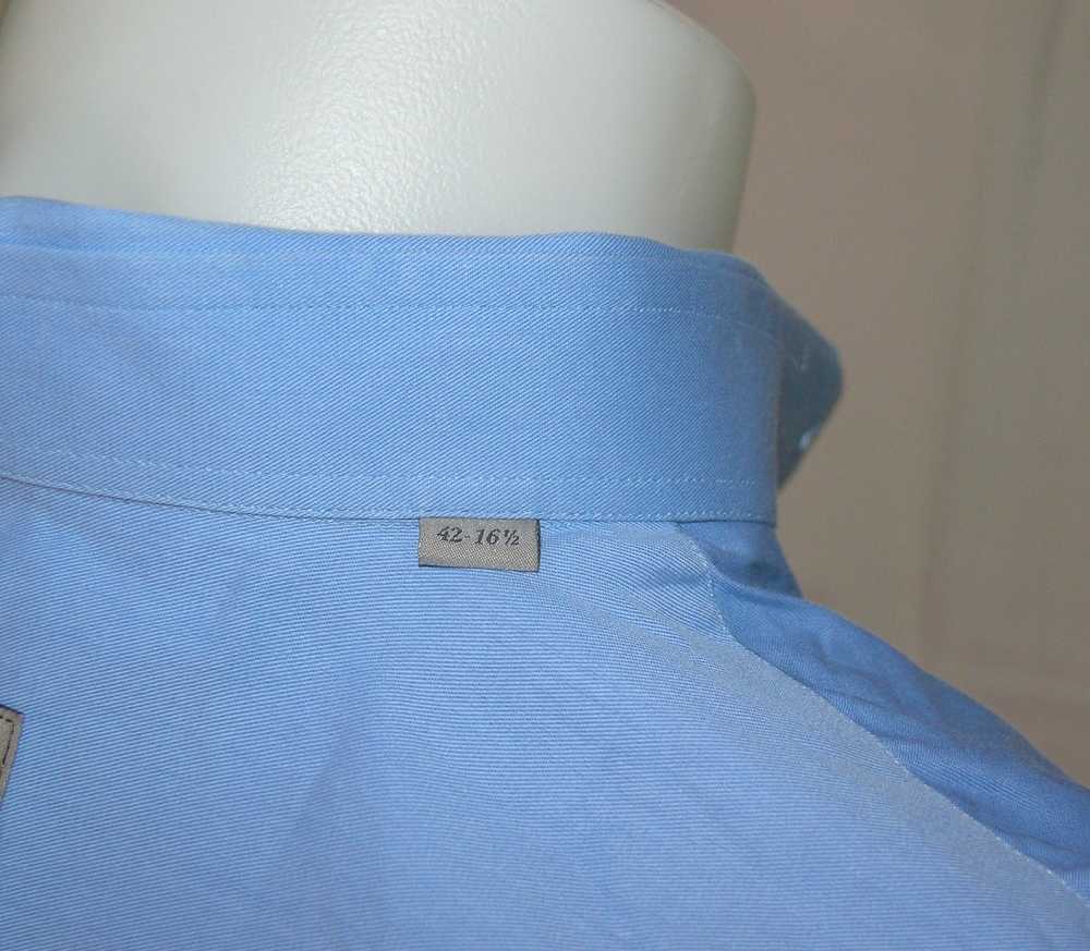 Canali 1934 Blue Grosgrain Spread Collar Dress Sh… - image 8