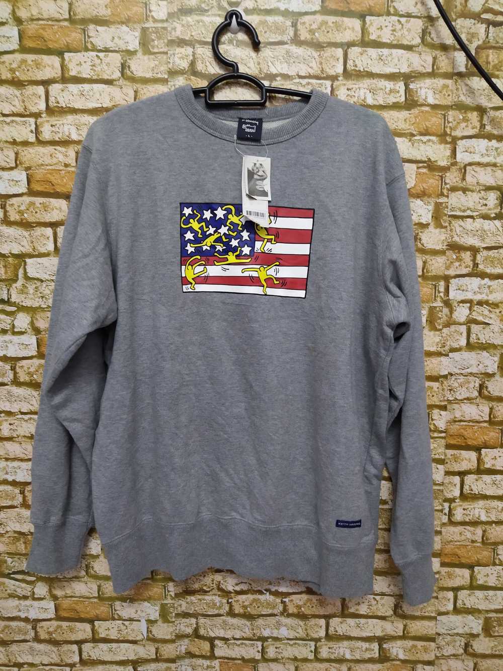Keith Haring KEITH HARING SWEATSHIRT FLAG (B680) - image 1