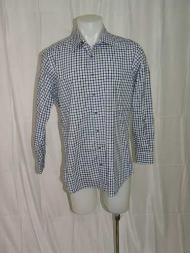 Custom × Hamilton Shirt Co. 1883 Blue Plaid Spread