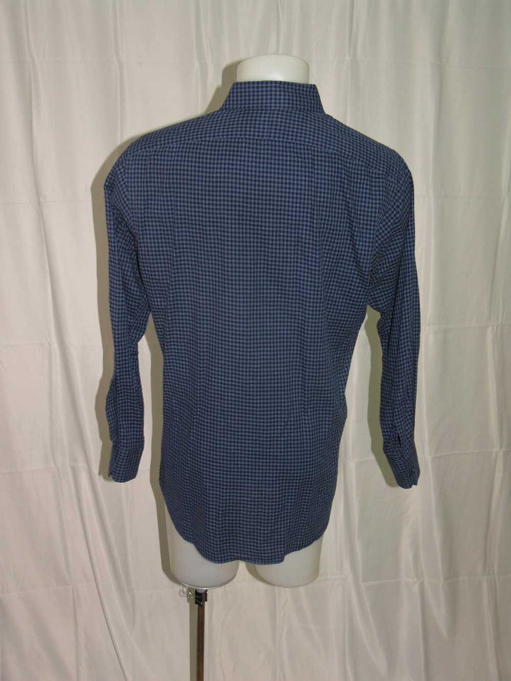 Hamilton Shirt Co. Custom Blue Check Spread Colla… - image 7