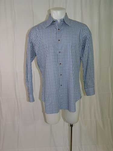 Custom × Hamilton Shirt Co. 1883 Blue Plaid Check 