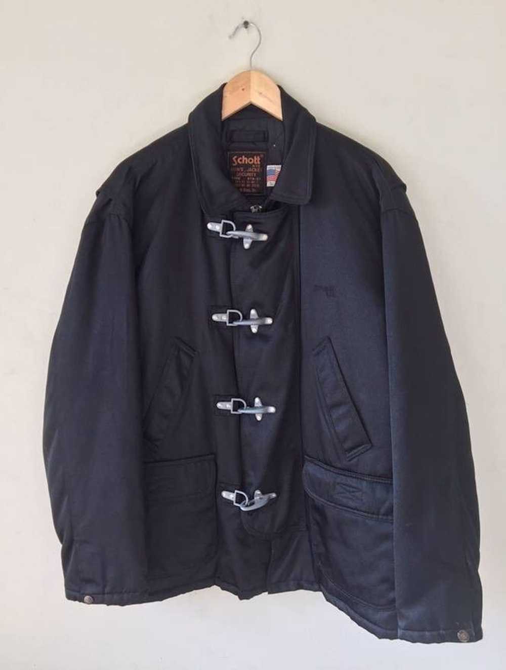 Schott Made in USA Black Toggle Coat - image 1