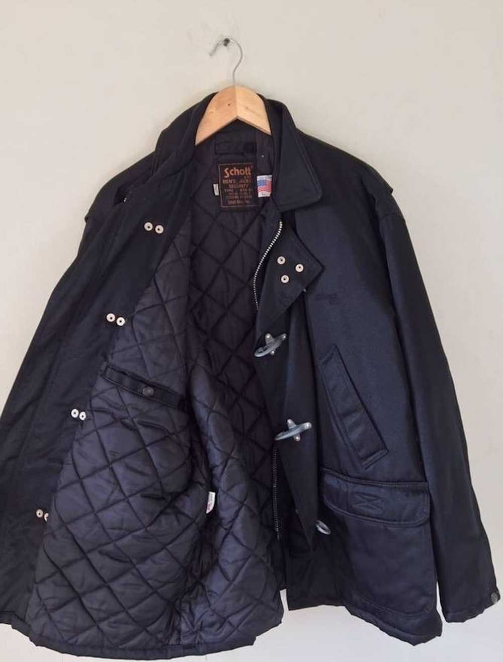 Schott Made in USA Black Toggle Coat - image 2