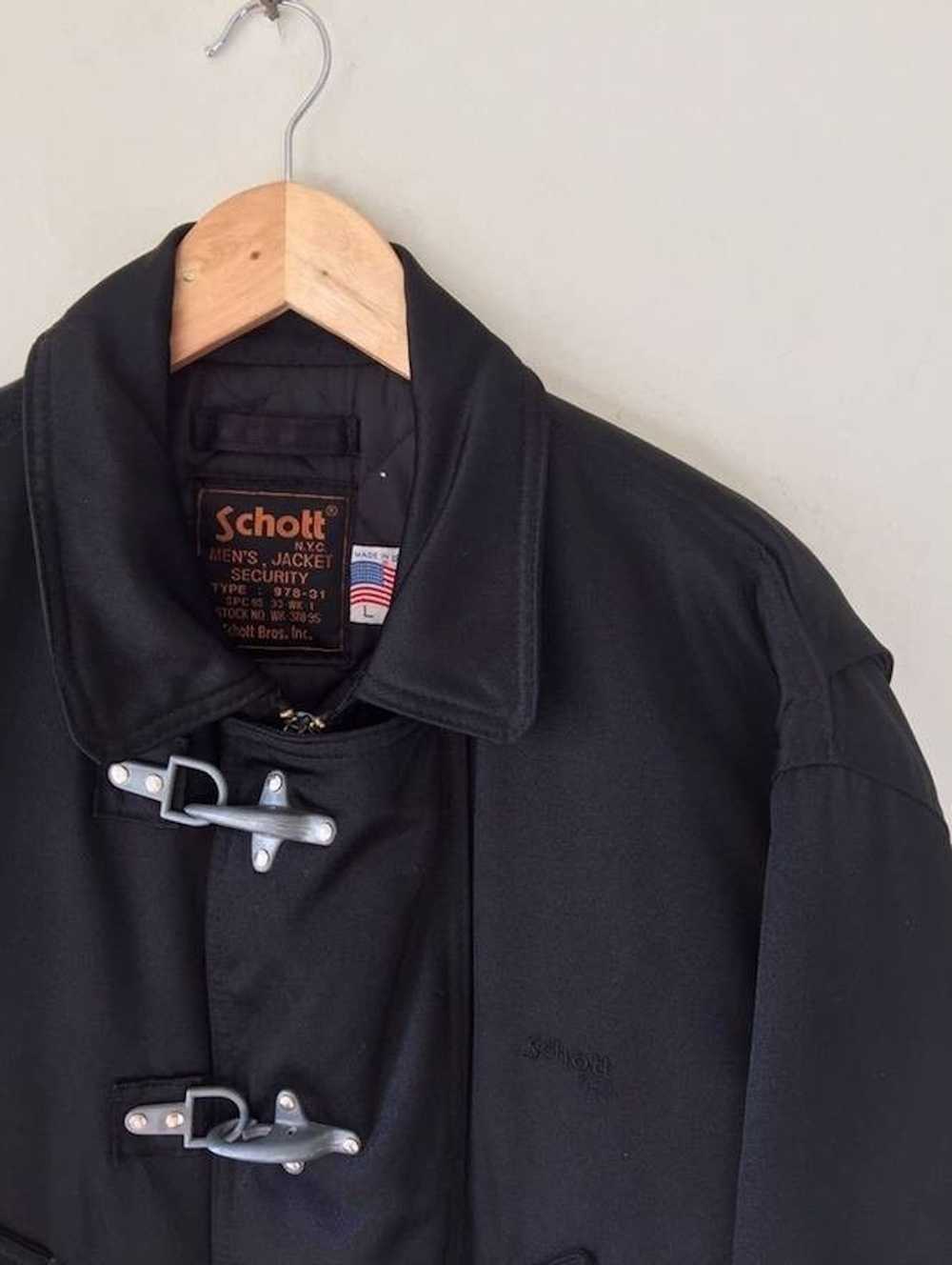 Schott Made in USA Black Toggle Coat - image 4