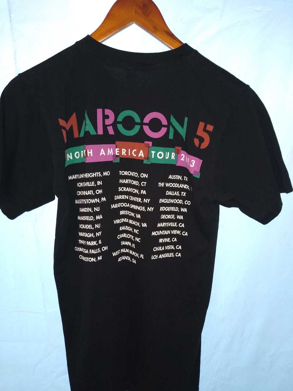 American Apparel Maroon 5 N. American Tour 2013 T… - image 2