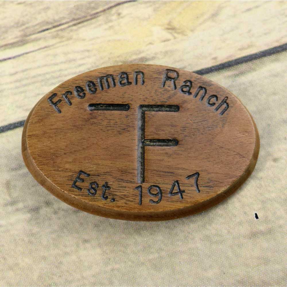 Handmade Freeman Ranch Belt Buckle Vintage Wester… - image 1
