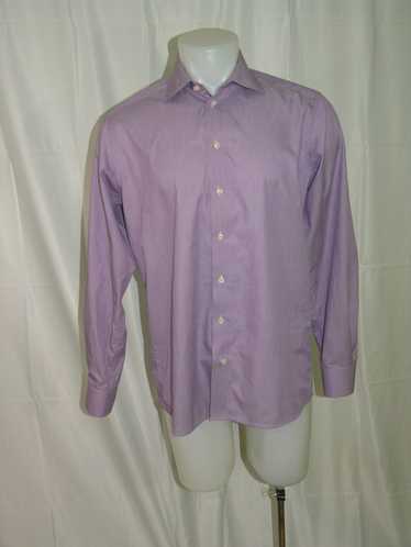 Eton Purple Fine Stripes Spread Collar Dress Shirt