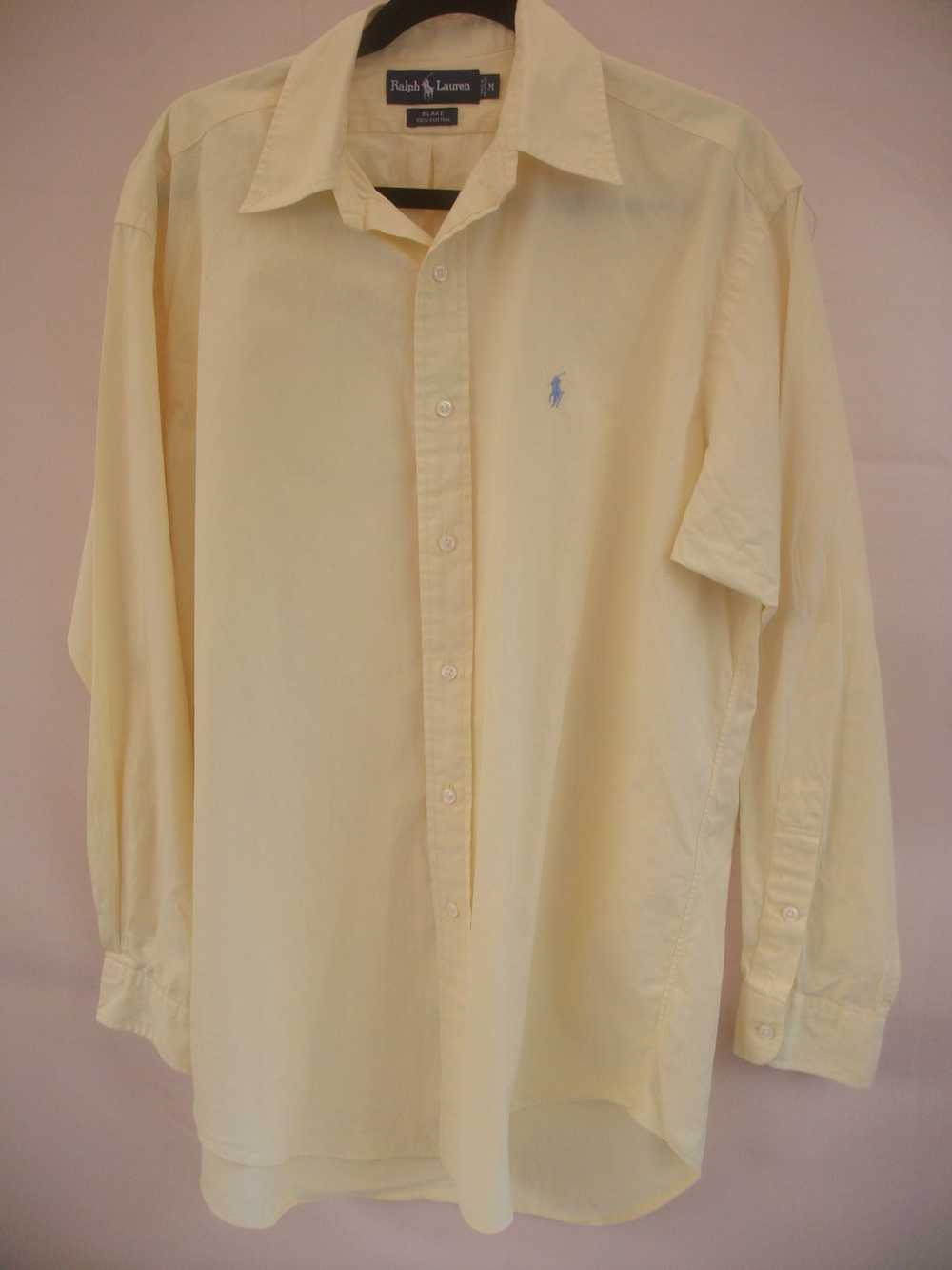 Ralph Lauren Vintage 100% Cotton Long Sleeve Blak… - image 1