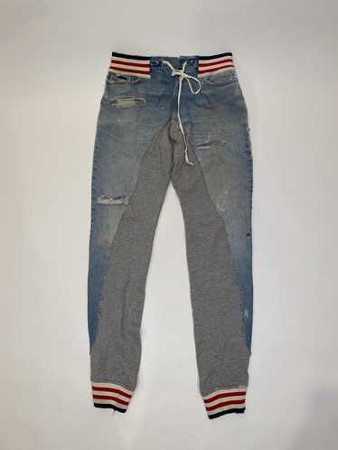 Greg Lauren GREG LAUREN vintage DENIM Fleece Trac… - image 1