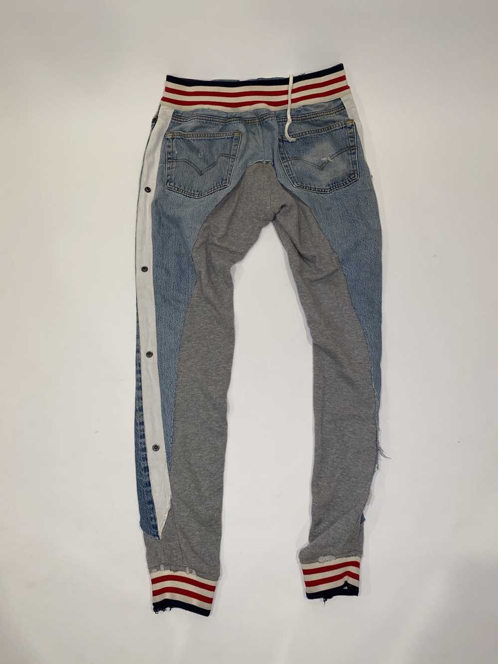 Greg Lauren GREG LAUREN vintage DENIM Fleece Trac… - image 2