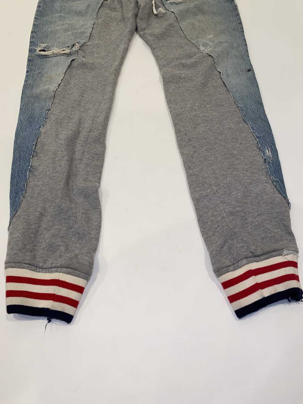 Greg Lauren GREG LAUREN vintage DENIM Fleece Trac… - image 4