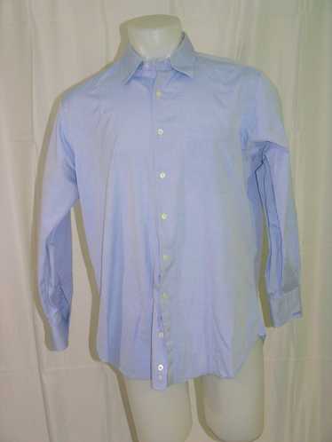 Custom × Hamilton Shirt Co. Solid Blue Dress Shir… - image 1