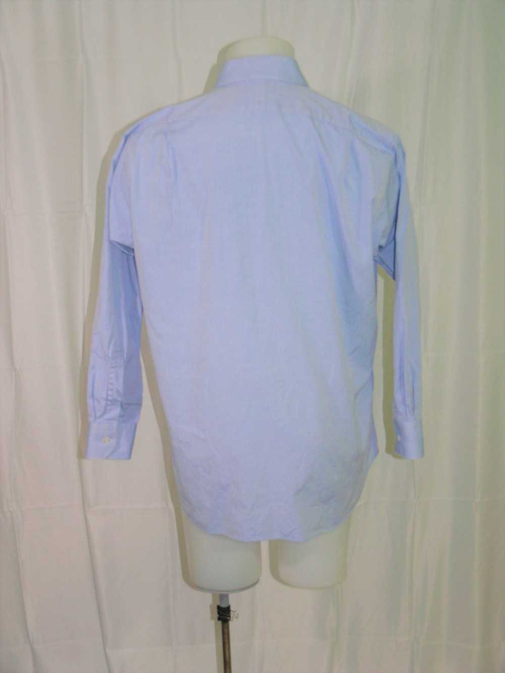 Custom × Hamilton Shirt Co. Solid Blue Dress Shir… - image 7
