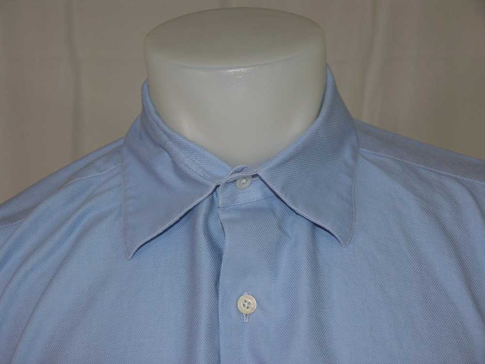 Custom × Hamilton Shirt Co. Blue Subtle Honeycomb… - image 2
