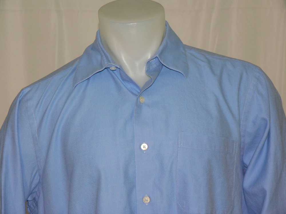 Custom × Hamilton Shirt Co. Blue Subtle Honeycomb… - image 3
