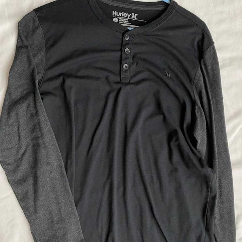 Hurley Hurley premium fit L/S black/gray MED - image 4