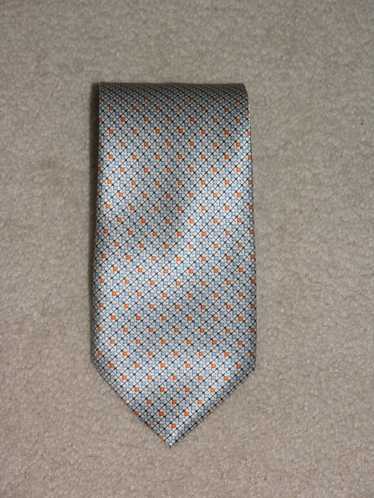 Brioni White Abstract Classic Width Silk Tie