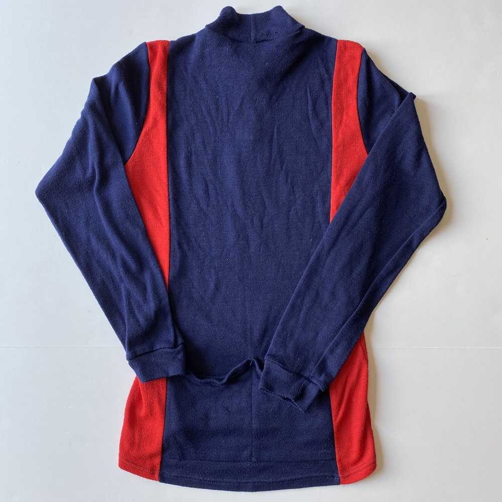 Vintage Vintage PERFORMANCE Red/Blue Quarter Zip … - image 3