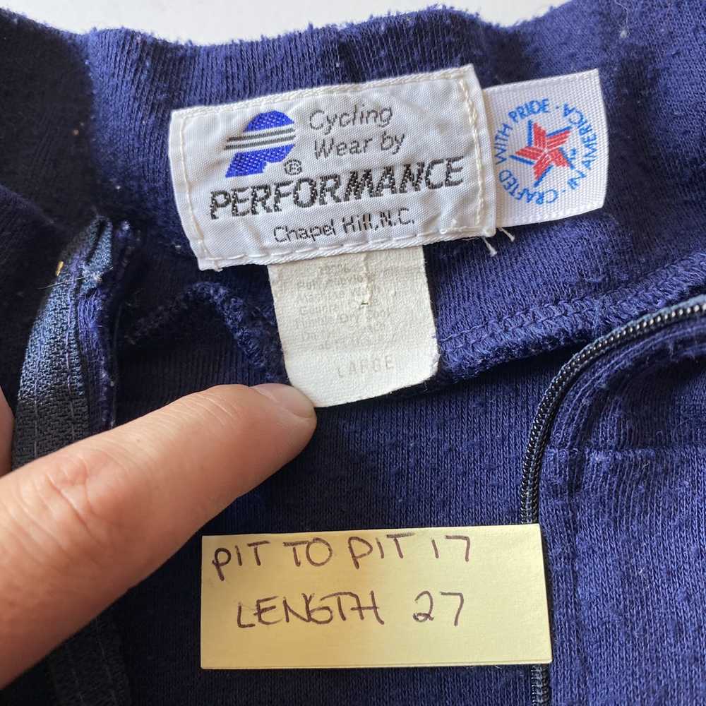 Vintage Vintage PERFORMANCE Red/Blue Quarter Zip … - image 4