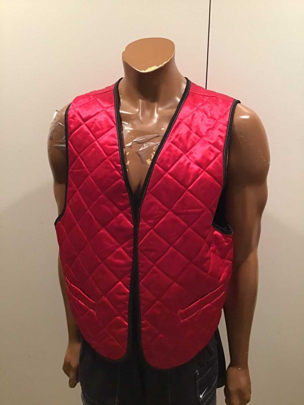 Vintage 90s Shiny Diamond Quilted Puffer Hip Hop … - image 5