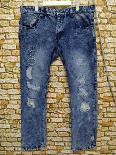 Distressed Denim × Japanese Brand TRILLNATION ACI… - image 1