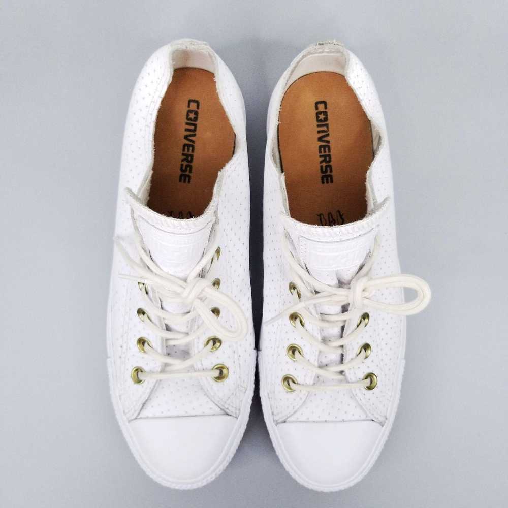 Converse Converse All Star Perforated Leather Sne… - image 3
