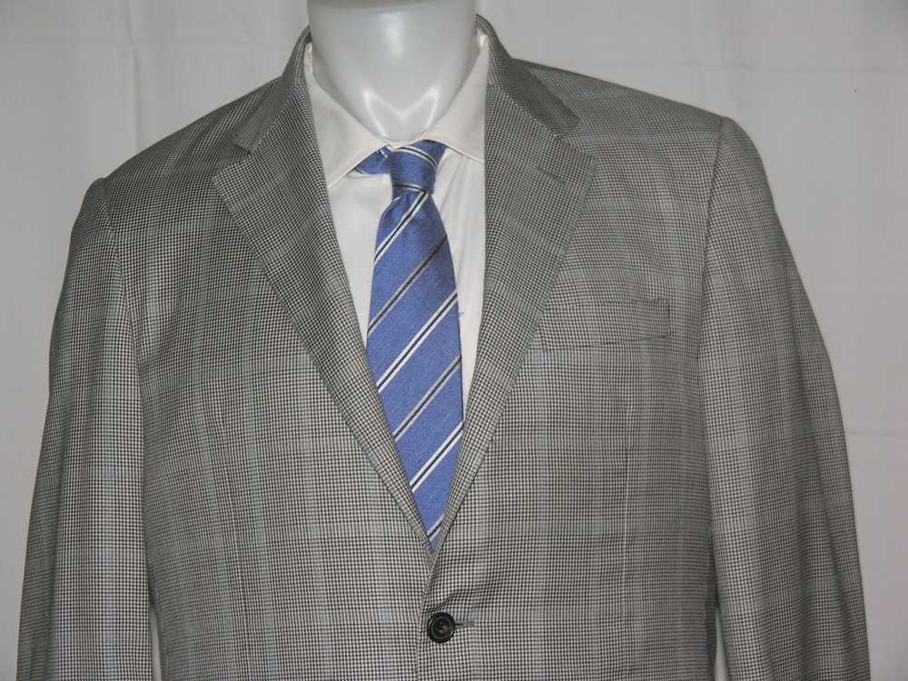 Hickey Freeman Addison Plaid Two Button Blazer - image 2