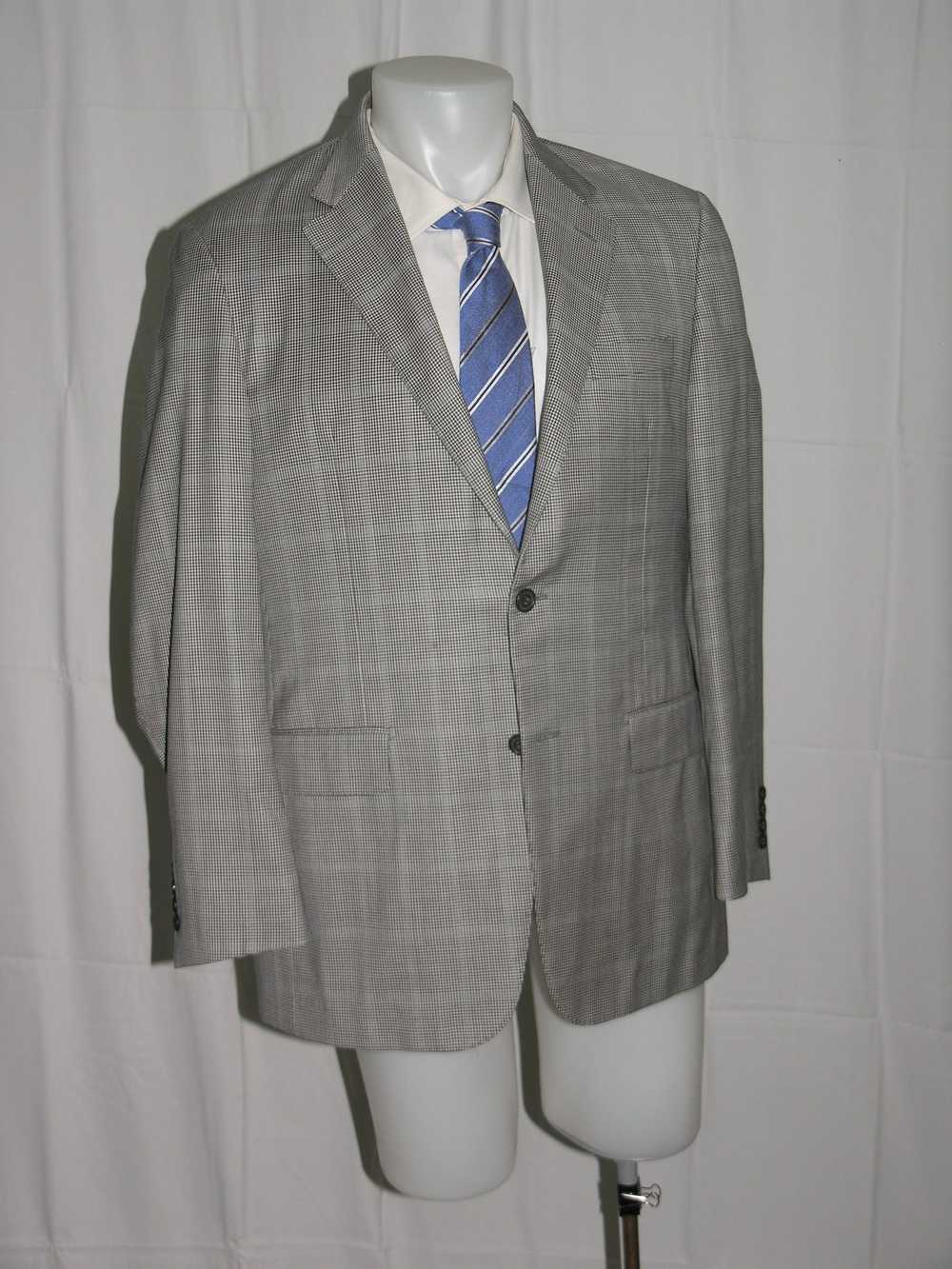 Hickey Freeman Addison Plaid Two Button Blazer - image 6