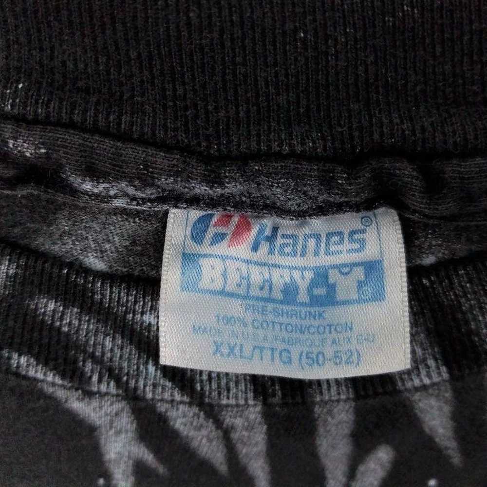 Hanes Vintage 80s Hanes Beefy All Over Fern Palm … - image 6