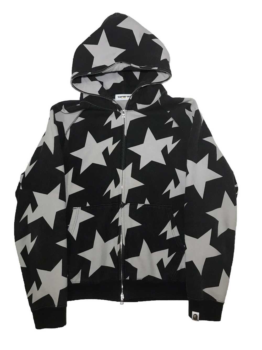 Bape Bape bapesta hoodie black&grey - image 1