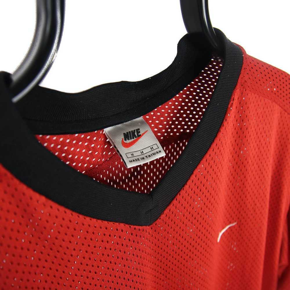 Nike × Vintage 90s Grey/Silver Tag Mesh Shirt - image 3