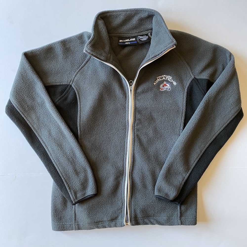 NHL Colorado Avalanche Black/Grey Fleece Full Zip… - image 1