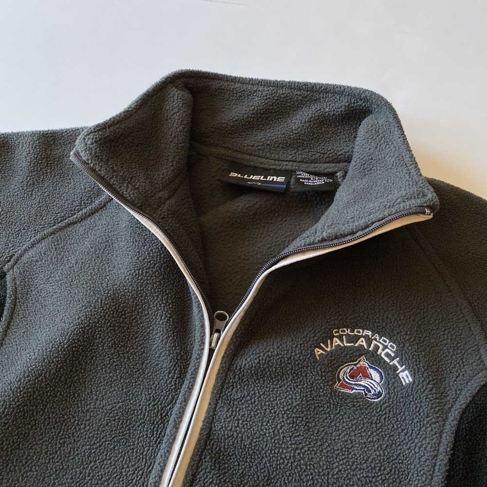 NHL Colorado Avalanche Black/Grey Fleece Full Zip… - image 2