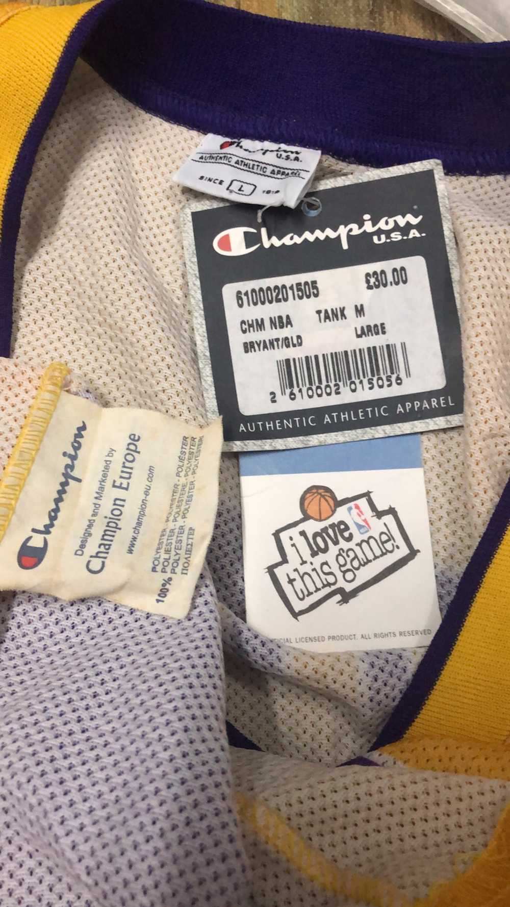 Champion × Lakers × Vintage Vintage Very rare Kob… - image 4