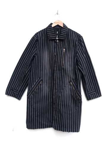 Japanese Brand Thanx God Distressed Stripes Long … - image 1