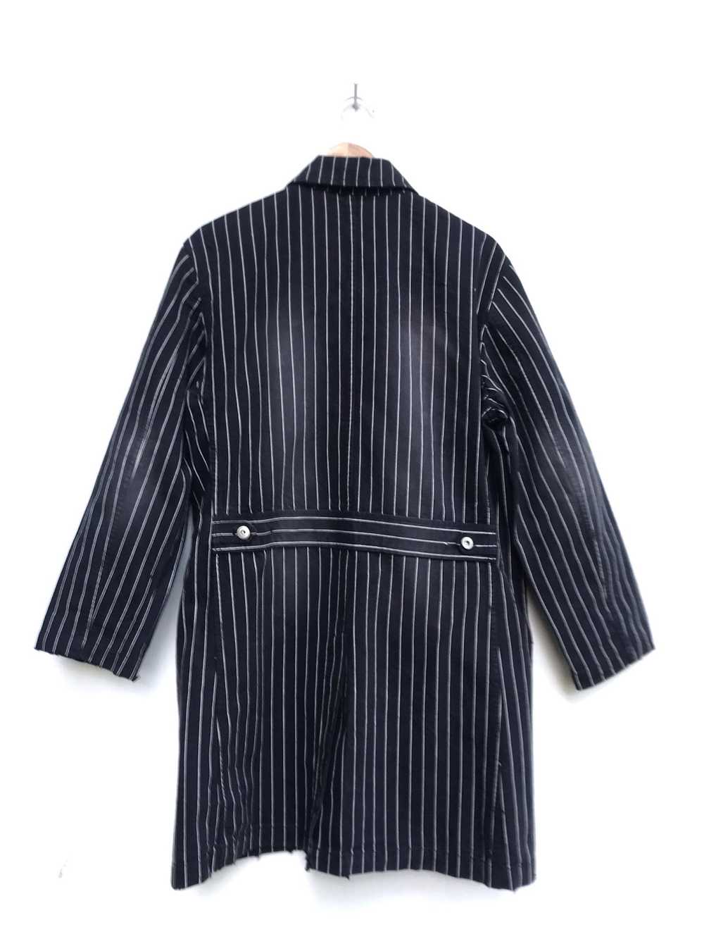 Japanese Brand Thanx God Distressed Stripes Long … - image 2