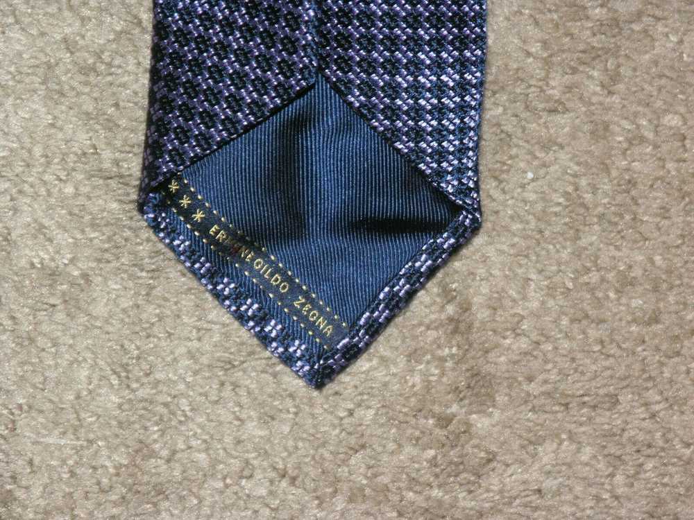 Ermenegildo Zegna Current Blue Diamond Foulard Cl… - image 5