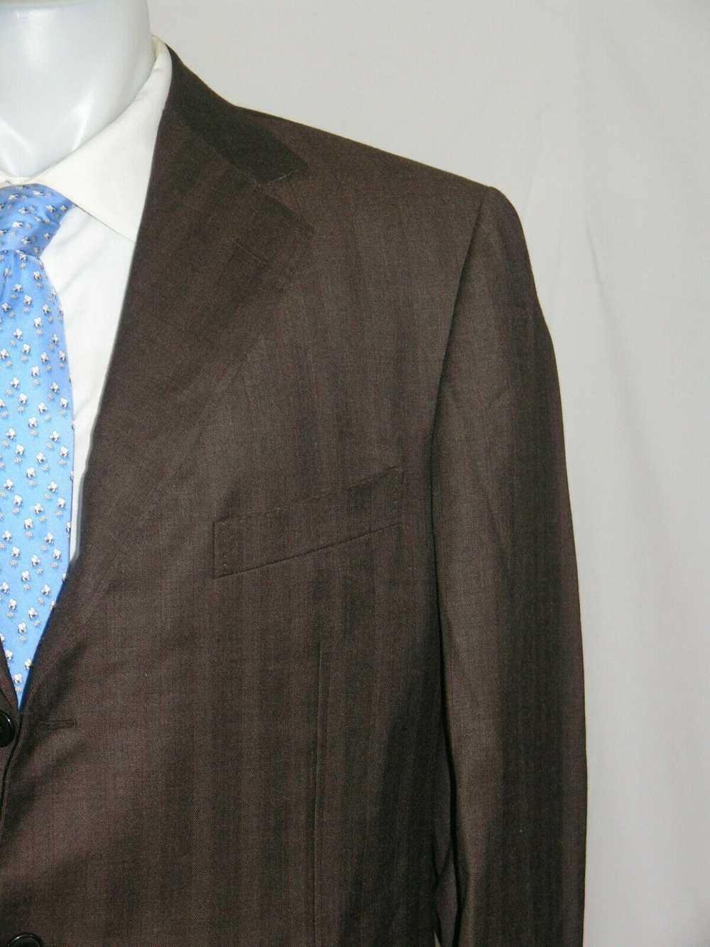 Ermenegildo Zegna Trofeo Brown Subtle Stripe Vint… - image 5